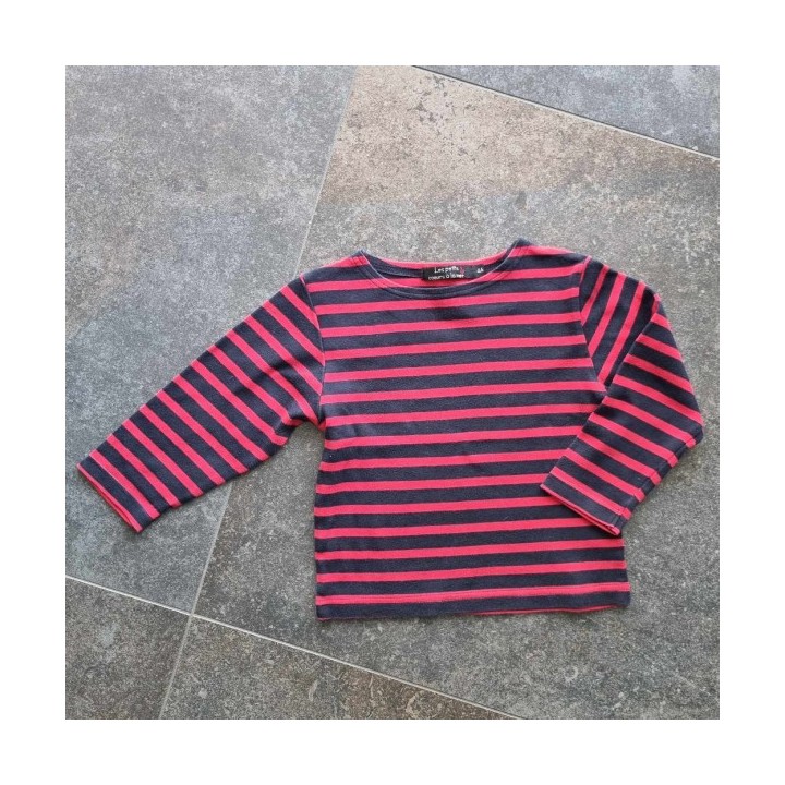 Outlet Suisse – Solderie & Neuf - Pull rayé rouge noir manches longues