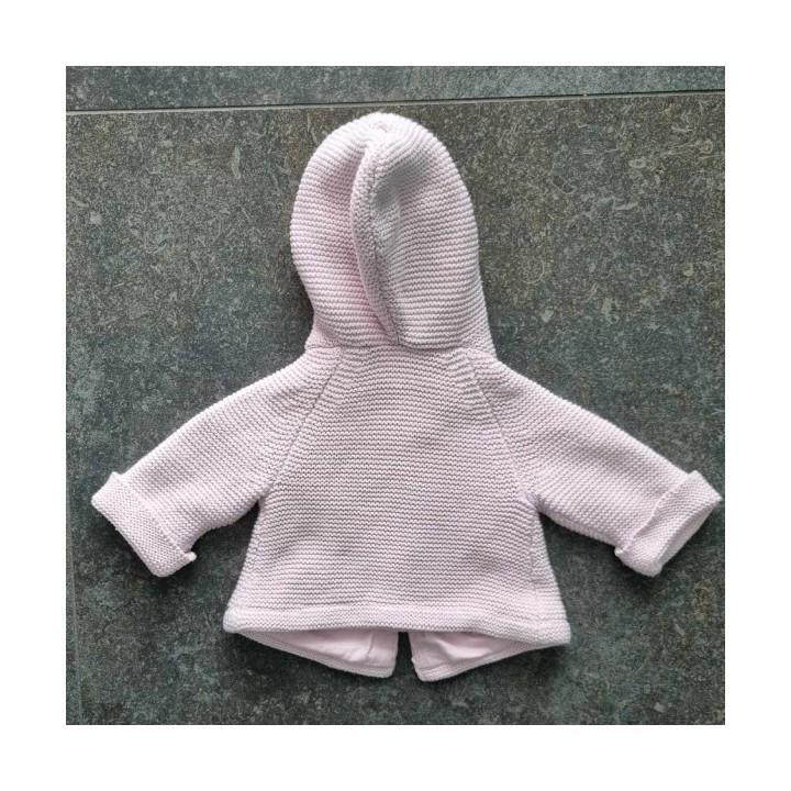 Outlet Suisse – Solderie & Neuf - Jaquette rose à capuche