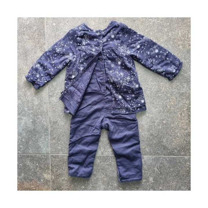 Outlet Suisse – Solderie & Neuf - Ensemble bleu body robe 3 pommes