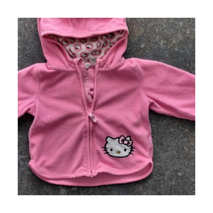 Outlet Suisse – Solderie & Neuf - Sweat Hello Kitty rose à capuche