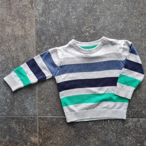 Outlet Suisse – Solderie & Neuf - Pull fin gris rayé Baby Club