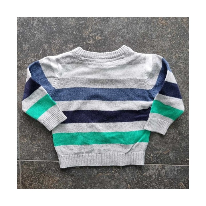 Outlet Suisse – Solderie & Neuf - Pull fin gris rayé Baby Club