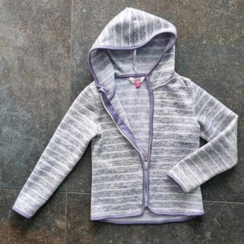 Outlet Suisse – Solderie & Neuf - Sweat violet blanc à capuche