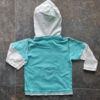 Outlet Suisse – Solderie & Neuf - Sweat turquoise lapin à capuche