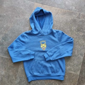 Outlet Suisse – Solderie & Neuf - Sweat bleu à capuche "Charrat Basket