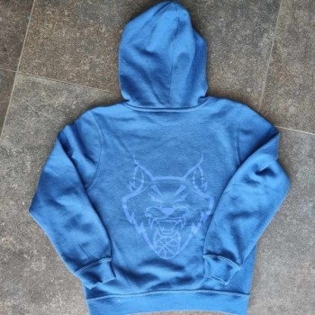 Outlet Suisse – Solderie & Neuf - Sweat bleu à capuche "Charrat Basket