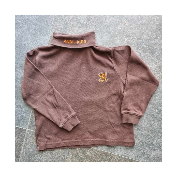 Outlet Suisse – Solderie & Neuf - Pull brun à col roulé Andil