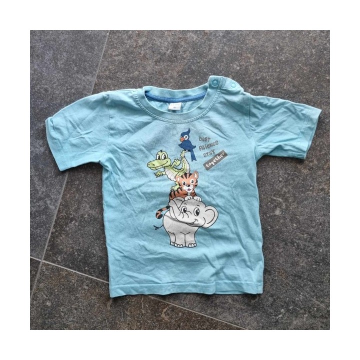 Outlet Suisse – Solderie & Neuf -   T-shirt bleu  Best Friends Smile