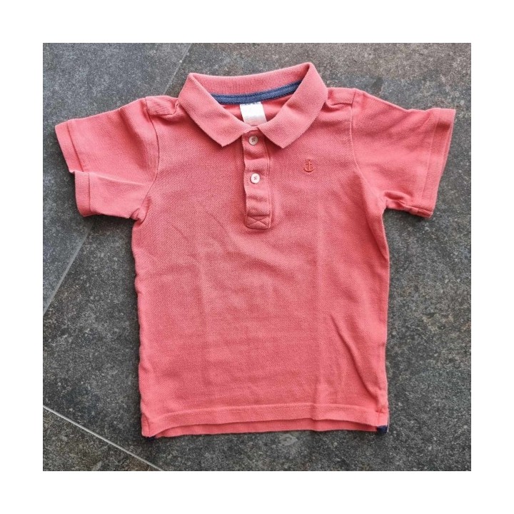Outlet Suisse – Solderie & Neuf - Polo orange ancre marine H&M