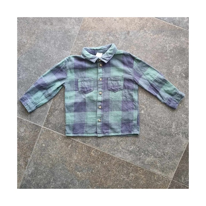 Outlet Suisse – Solderie & Neuf - Chemise à carreaux verte H&M