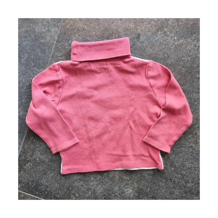 Outlet Suisse – Solderie & Neuf - Pull col roulé blanc brun Okaïdi