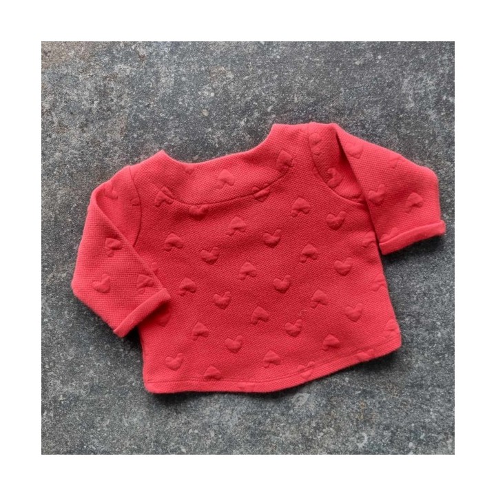 Outlet Suisse – Solderie & Neuf - Pull rouge coeur Baby Club