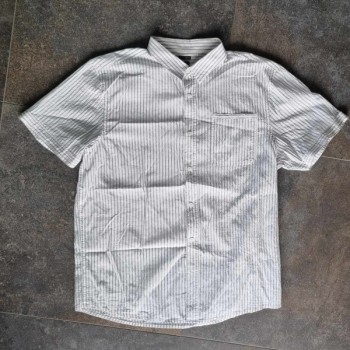 Outlet Suisse – Solderie & Neuf - Chemise blanche rayée gris Tom Thoms