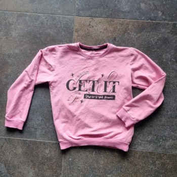 Outlet Suisse – Solderie & Neuf - Sweat rose Girl Get'it