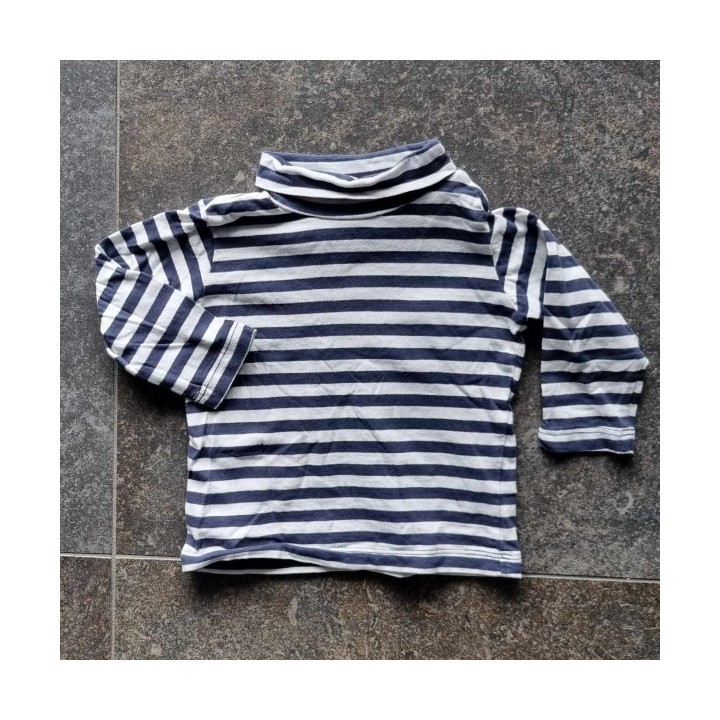 Outlet Suisse – Solderie & Neuf - T-shirt marin rayé blanc bleu