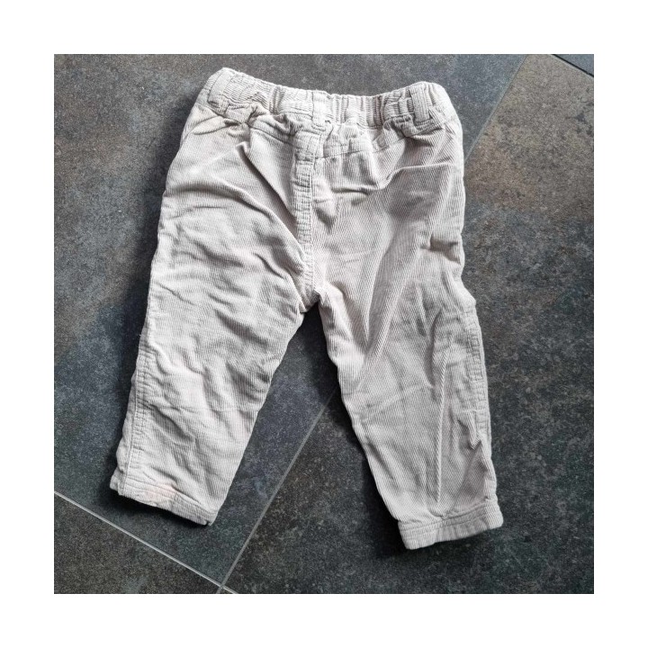 Outlet Suisse – Solderie & Neuf - Pantalons velours côtelé beige