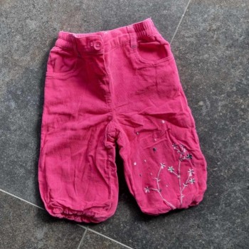 Outlet Suisse – Solderie & Neuf - Pantalons velours côtelé rose