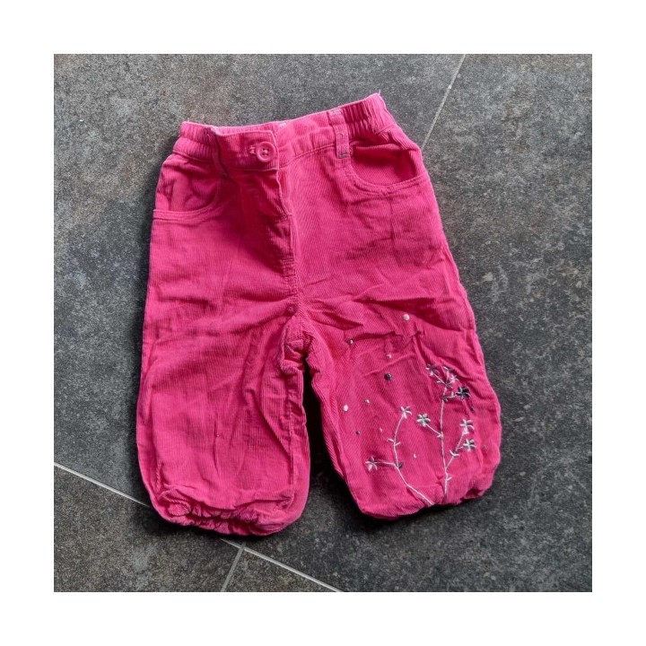 Outlet Suisse – Solderie & Neuf - Pantalons velours côtelé rose