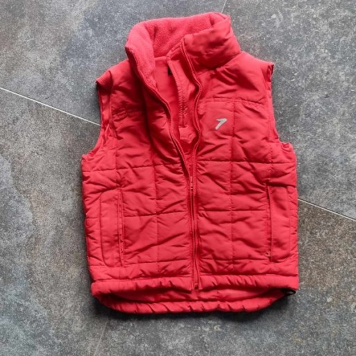 Outlet Suisse – Solderie & Neuf - Gilet doublé rouge Sport Zone