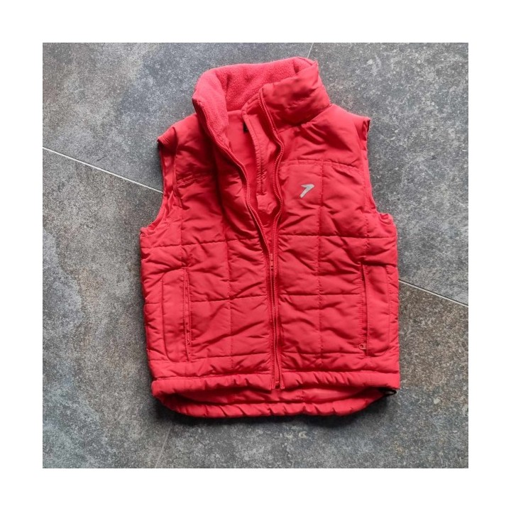 Outlet Suisse – Solderie & Neuf - Gilet doublé rouge Sport Zone