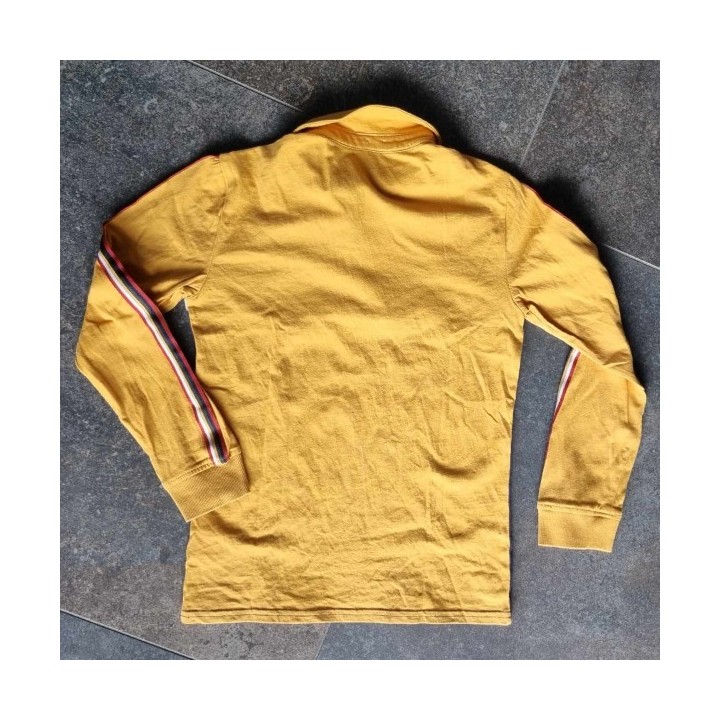 Outlet Suisse – Solderie & Neuf - Polo manches longues bleu jaune Gemo