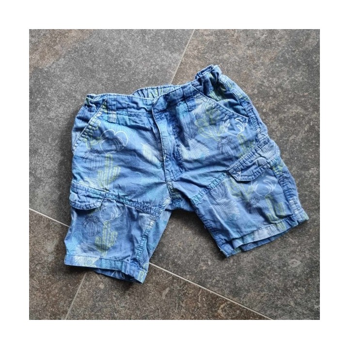 Outlet Suisse – Solderie & Neuf - Short d'été bleu ceinture élastique