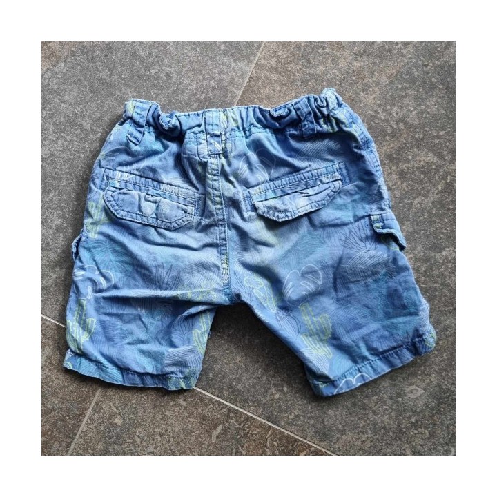Outlet Suisse – Solderie & Neuf - Short d'été bleu ceinture élastique