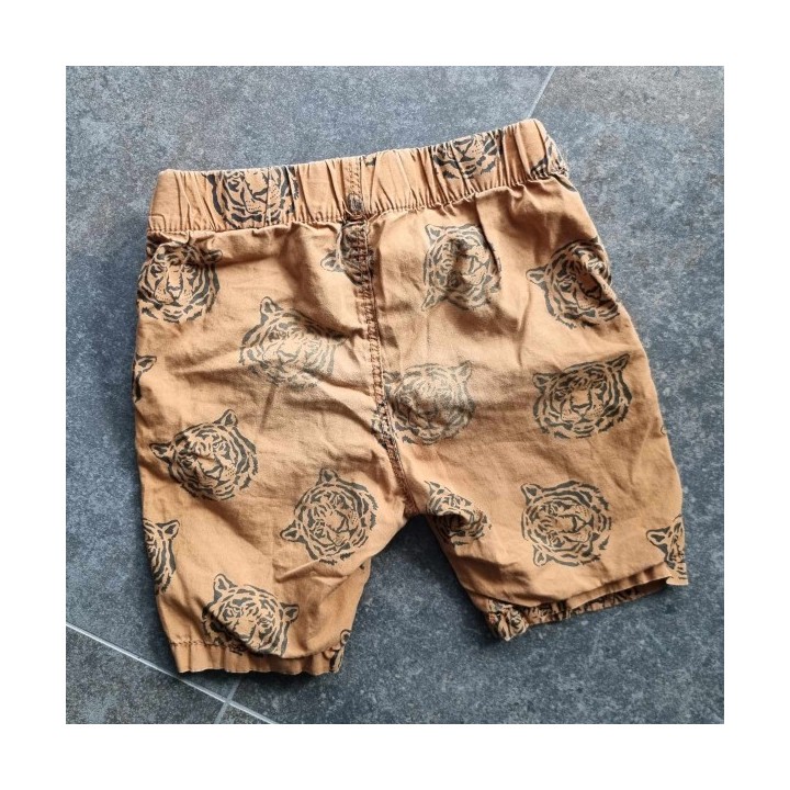 Outlet Suisse – Solderie & Neuf - Short d'été brun à tigres imprimés