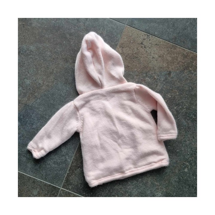 Outlet Suisse – Solderie & Neuf - Jaquette rose avec capuche