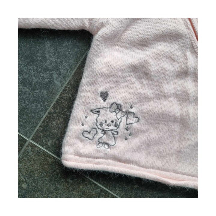 Outlet Suisse – Solderie & Neuf - Jaquette rose avec capuche