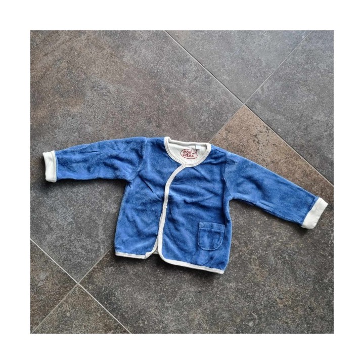 Outlet Suisse – Solderie & Neuf - Pull manches longues bleu liseré bla