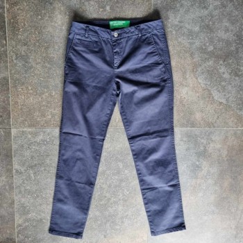 Outlet Suisse – Solderie & Neuf - Pantalon tissus bleu Benetton