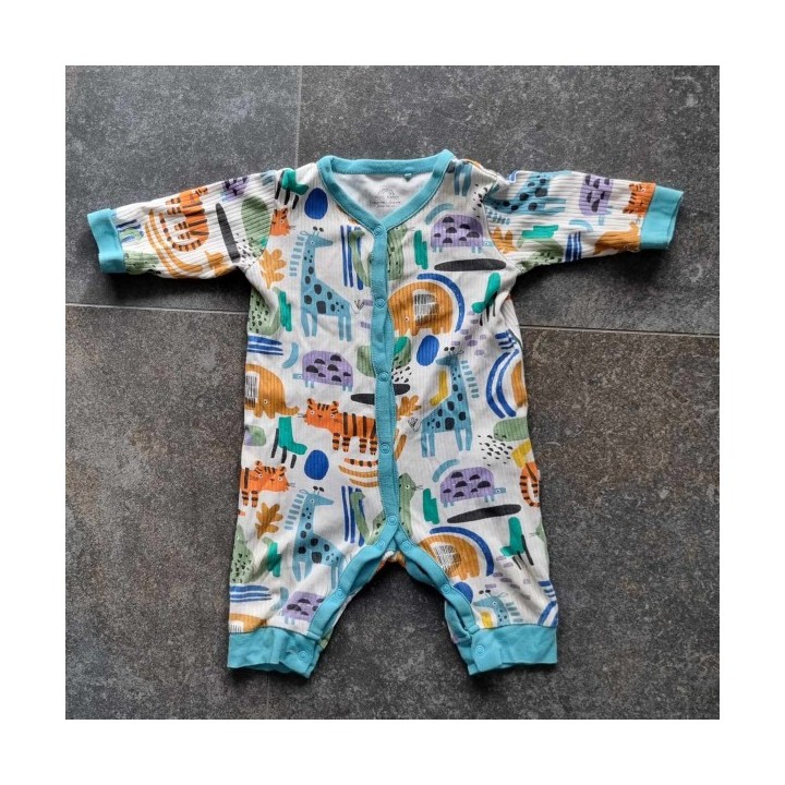 Outlet Suisse – Solderie & Neuf - Pyjama blanc turquoise animaux Next