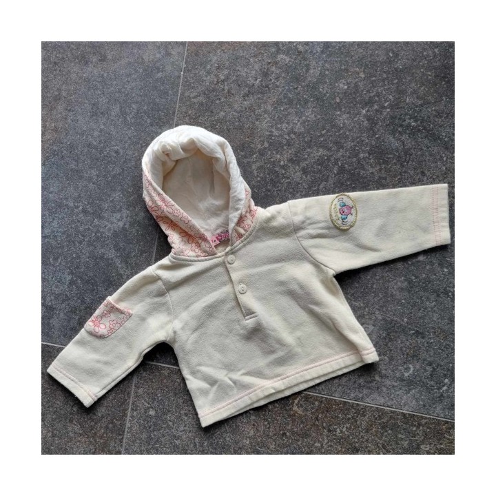 Outlet Suisse – Solderie & Neuf - Pull jaune et rose à capuche