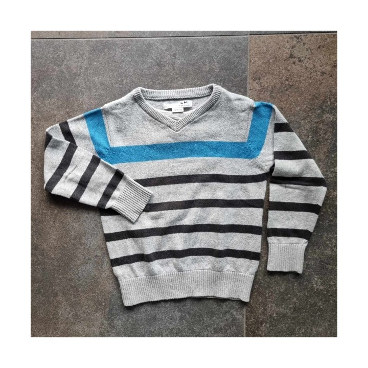 Outlet Suisse – Solderie & Neuf - Pull gris rayures La Halle