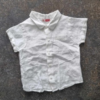 Outlet Suisse – Solderie & Neuf - Chemise blanche en lin DP...am