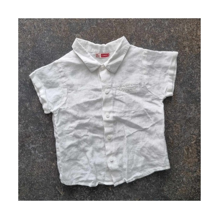 Outlet Suisse – Solderie & Neuf - Chemise blanche en lin DP...am