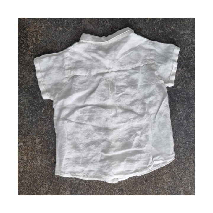 Outlet Suisse – Solderie & Neuf - Chemise blanche en lin DP...am