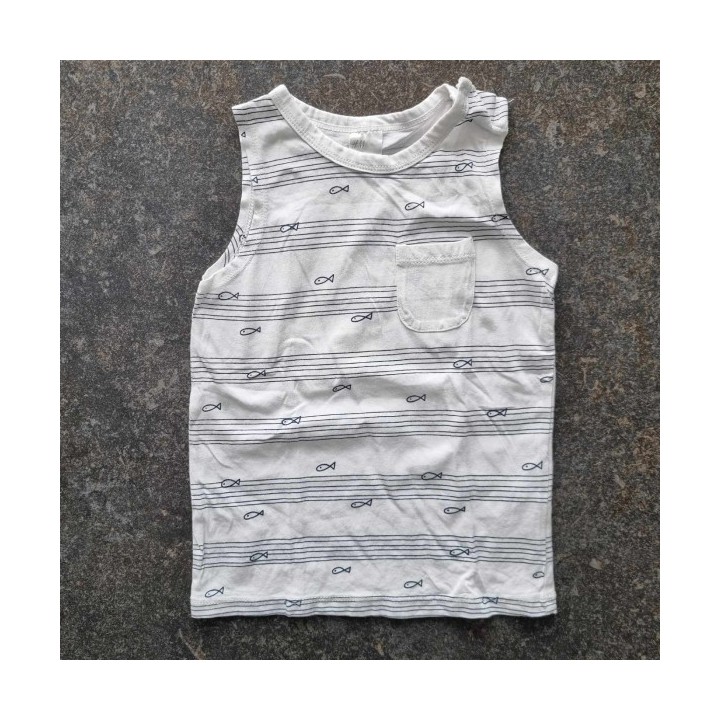 Outlet Suisse – Solderie & Neuf - Débardeur blanc rayé H&M
