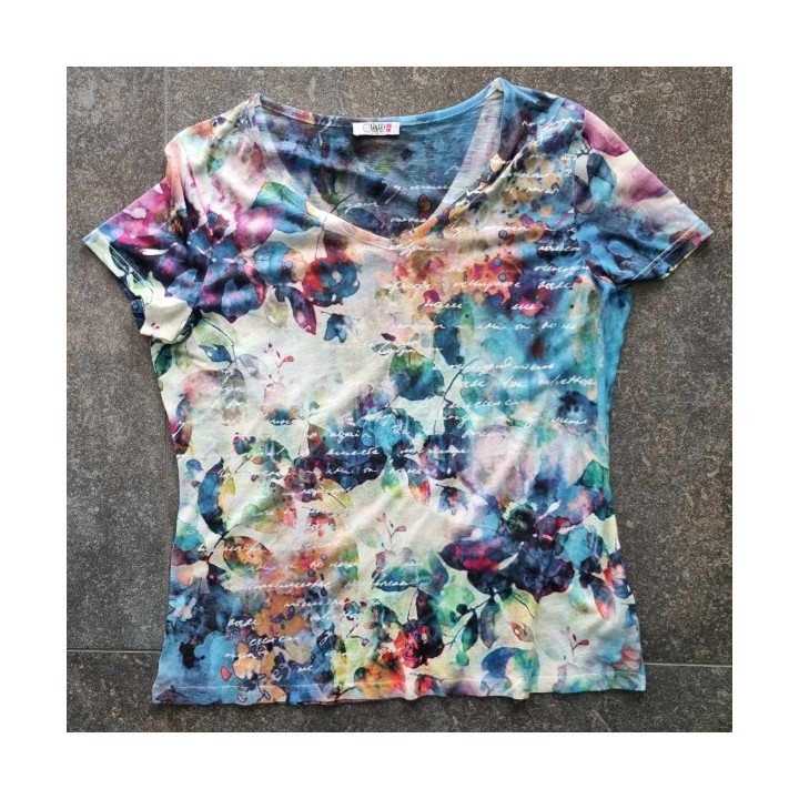 Outlet Suisse – Solderie & Neuf - T-shirt fin floral Carnaby