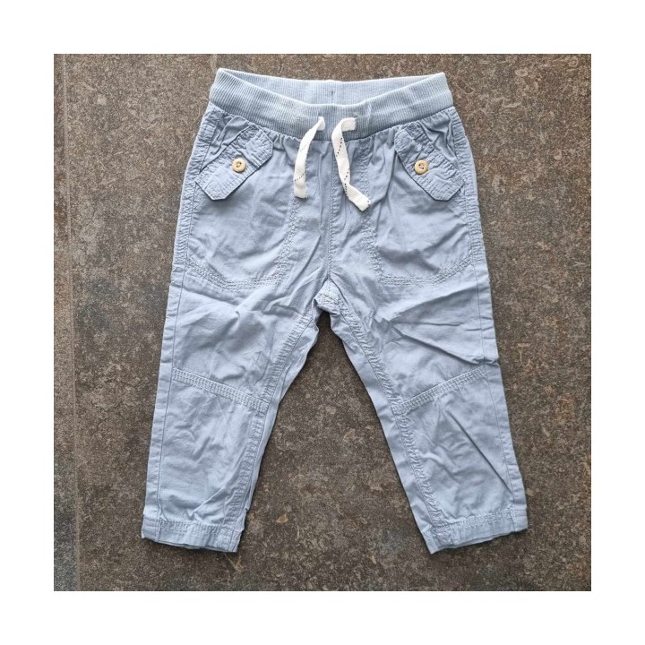 Outlet Suisse – Solderie & Neuf - Pantalon fin en tissus bleu Kiabi