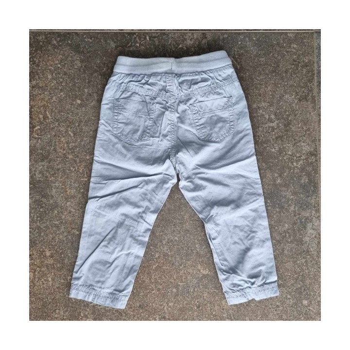 Outlet Suisse – Solderie & Neuf - Pantalon fin en tissus bleu Kiabi