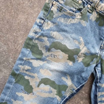 Outlet Suisse – Solderie & Neuf - Pantalon jeans "army" Farfallina