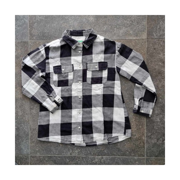 Outlet Suisse – Solderie & Neuf - Chemise à carreaux noirs blancs Bene