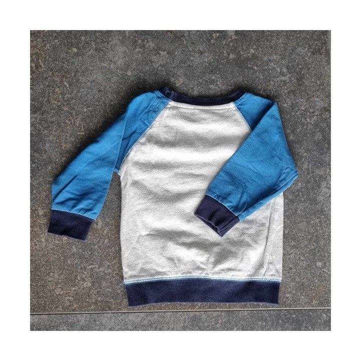 Outlet Suisse – Solderie & Neuf - Sweat gris manches longues Smile
