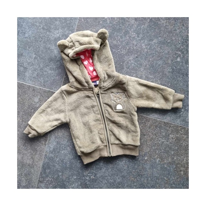 Outlet Suisse – Solderie & Neuf - Jaquette verte à capuche Lupilu