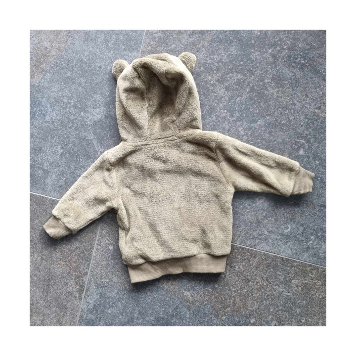 Outlet Suisse – Solderie & Neuf - Jaquette verte à capuche Lupilu