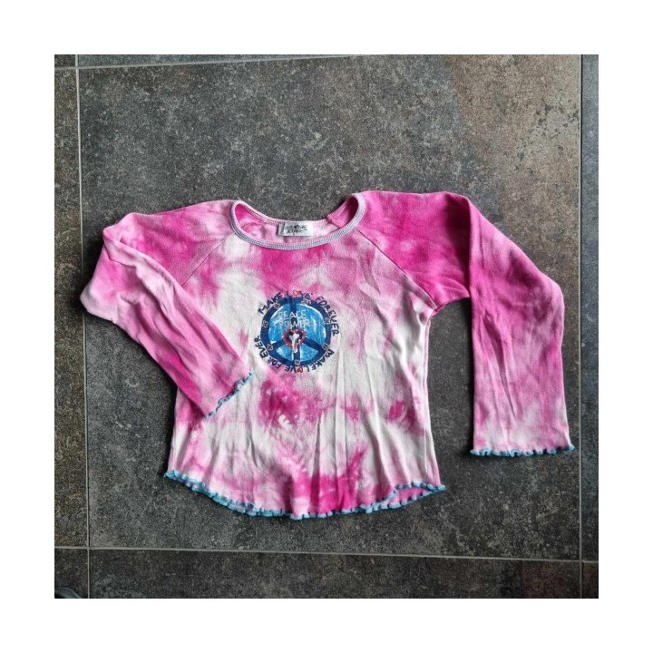 Outlet Suisse – Solderie & Neuf - T-shirt rose Peace Power La Comapgni