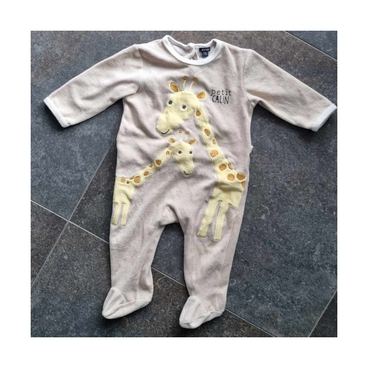 Outlet Suisse – Solderie & Neuf - Pyjama beige girafes Kiabi