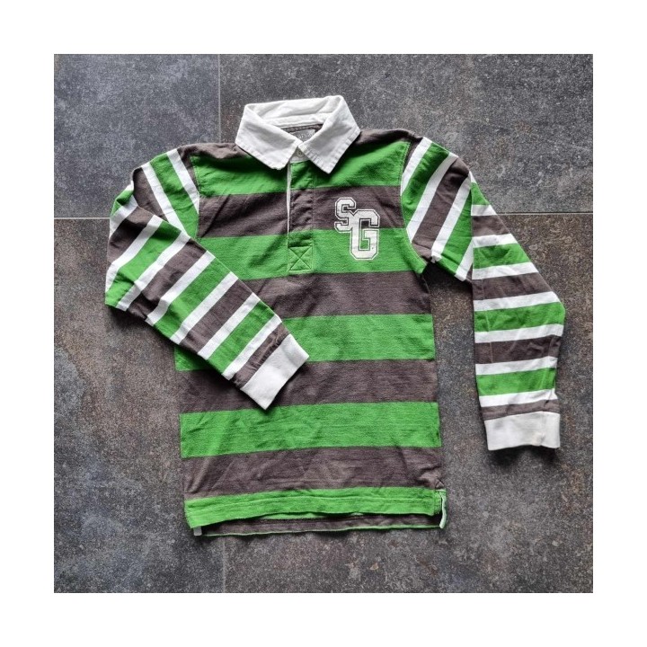Outlet Suisse – Solderie & Neuf - Polo vert brun rayé Best Way